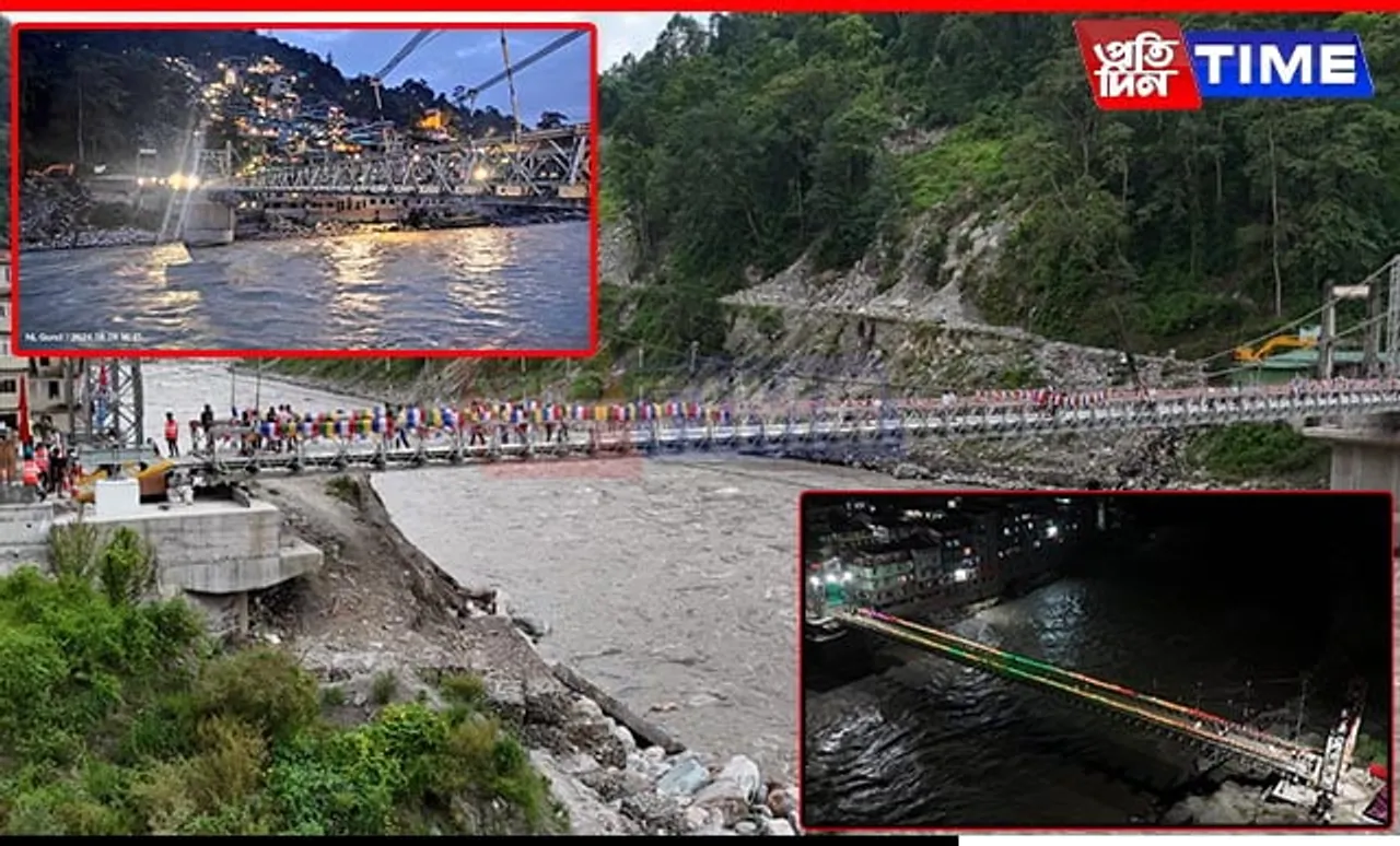 BRO Rebuilds Indrani Bridge, Connecting East and West Sikkim